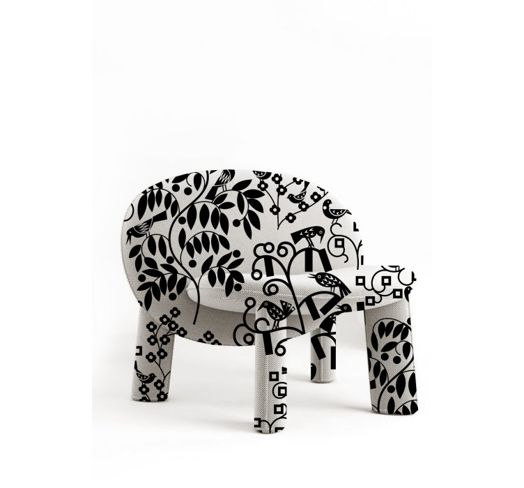 Крісло Dino біле ARHIVE FABRIC SERGIY KOLOS ShishkaProject1